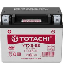 Totachi 9 А/Ч YTX9-BS R AGM