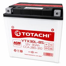Totachi moto 30АЧ YTX30L-BS R AGM 